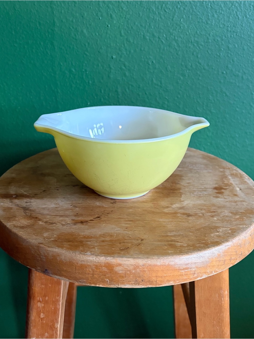 Vintage Pyrex #441 Lemon Yellow Cinderella nesting mixing bowl